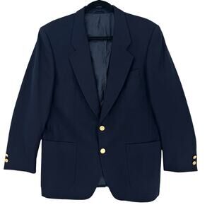 Scabel Navy Blue Suit Jacket Sz 42 Savile Row Old Money Mens Blazer Versatile